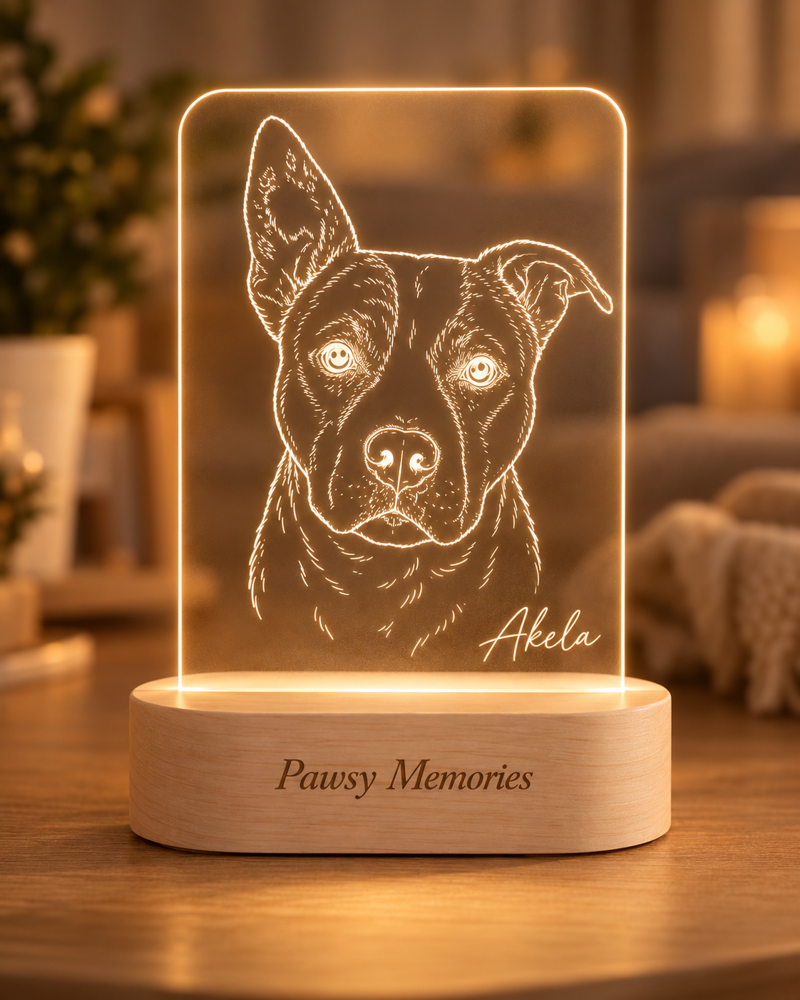 Téglalap alakú Plexi Led Lámpa